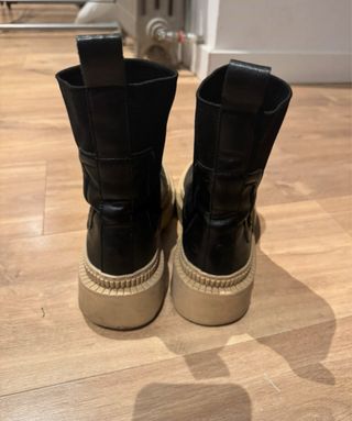 Botas Mango Talla 37 Negras