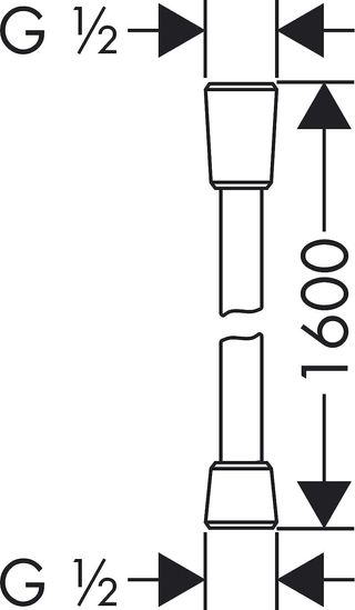 Flexo Ducha Hansgrohe Isiflex 160cm Dorado