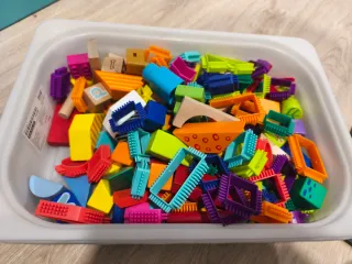 Bloques de construcción de madera para bebés