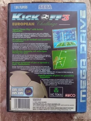 Juego Kick Off 3 European Challenge Mega Drive