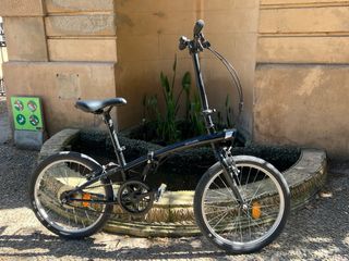 Bicicleta plegable negra OXYLANE