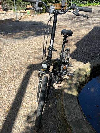 Bicicleta plegable negra OXYLANE