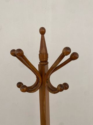 Perchero de pie madera vintage