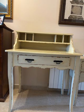 Tocador/ Escriptori vintage amb calaixera i mirall