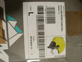 Casco CGM giallo fluo con visiera