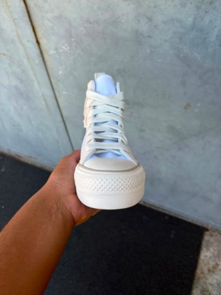 Converse Ctas Lift Hi Beige/Bianco
