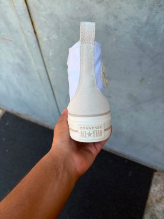 Converse Ctas Lift Hi Beige/Bianco