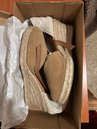 Alpargatas Mariel Beige Cuña