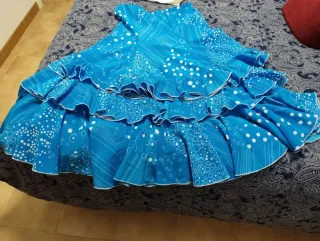 Falda y corpiño flamenca blanco