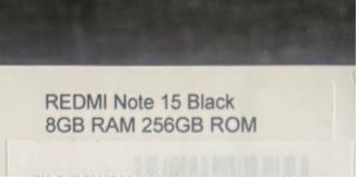 Redmi Note 15 8GB RAM / 256GB