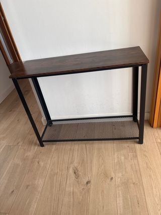 Consola industrial madera y metal