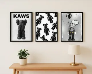 Set 3 Quadri Kaws