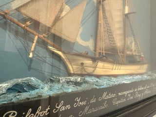 Maqueta Pailebot San José enmarcada