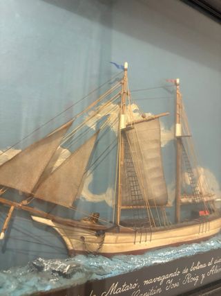 Maqueta Pailebot San José enmarcada