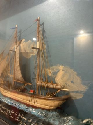 Maqueta Pailebot San José enmarcada
