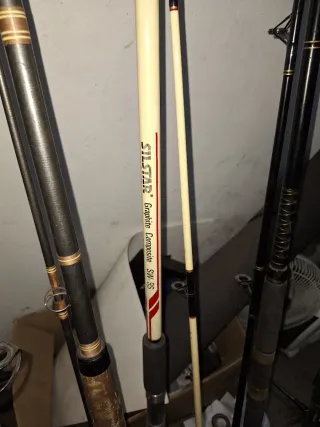 Lote de 7 cañas de pesca