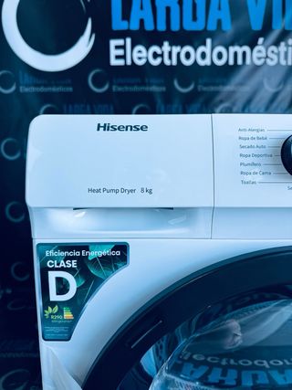 349.Secadora Hisense 8 kilos Bomba de Calor Nueva