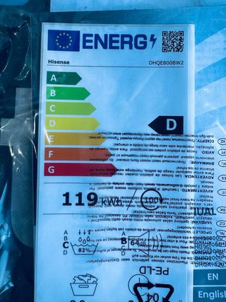 349.Secadora Hisense 8 kilos Bomba de Calor Nueva