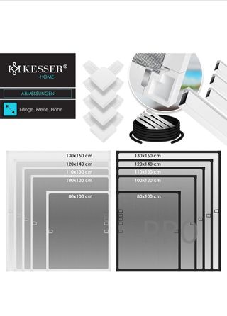 Mosquitera para ventanas 100x120 Kesser