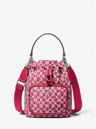Borsa Michael Kors a secchiello monogram