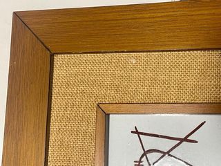 QUADRO DI PITTURE RUPESTRI AZZURRE