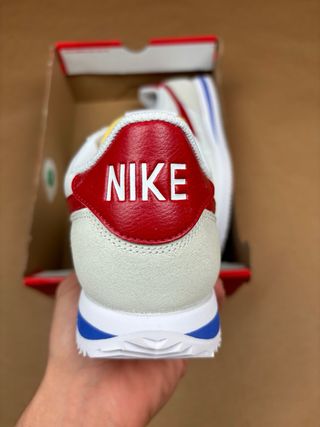 Nike Cortez TXT Forrest Gump Rosse Bianche