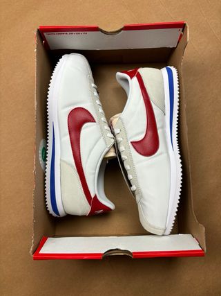 Nike Cortez TXT Forrest Gump Rosse Bianche