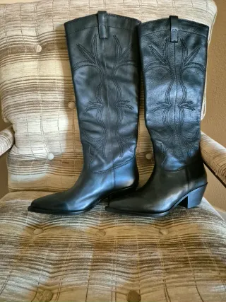 Botas Mango Negras Talla 39 Nuevas