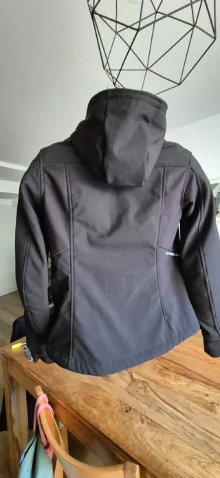 Chaqueta Spidi Hoodie Armor Lady Negra talla M