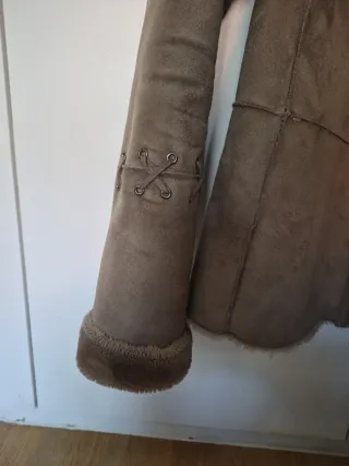 Cazadora Salsa efecto ante con pelo