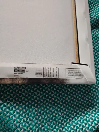 Cuadro lienzo osezno beige y marrón