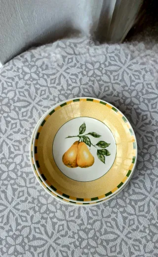 Vajilla inglesa decoracion frutal Churchill