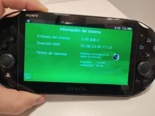 PS Vita Slim con caja, 128GB juegos