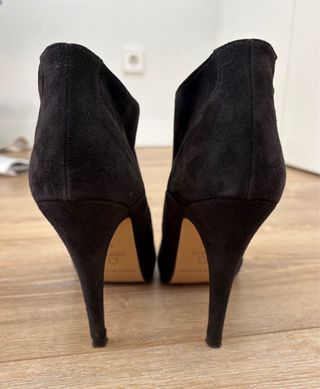 Botines negros tacón alto ante talla 39