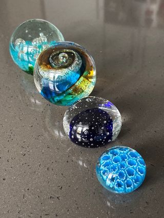 Pisapapeles cristal soplado burbujas