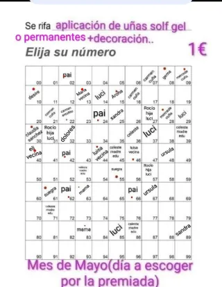 Uñas y sorteo