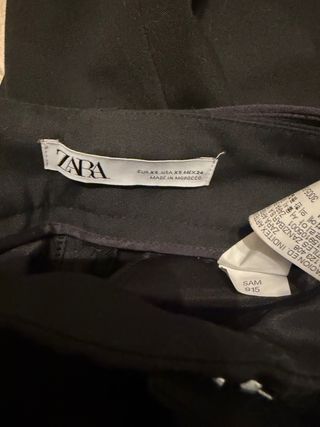 Pantalón Zara lazo cintura Talla XS Negro