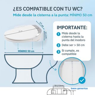 Nashi -Asiento de Bidé Inteligente con Calefacción