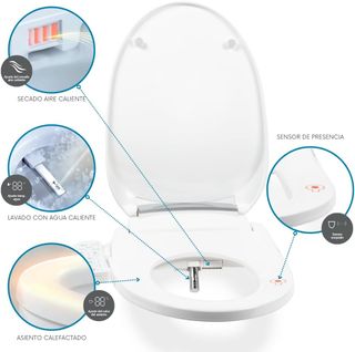 Nashi -Asiento de Bidé Inteligente con Calefacción