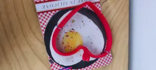 Coppia stampi silicone cuore per frittate-pankake