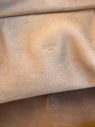 Bolso Loewe Amazona Boston Ante Beige/Marrón