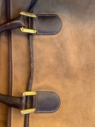 Bolso Loewe Amazona Boston Ante Beige/Marrón