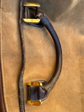 Bolso Loewe Amazona Boston Ante Beige/Marrón