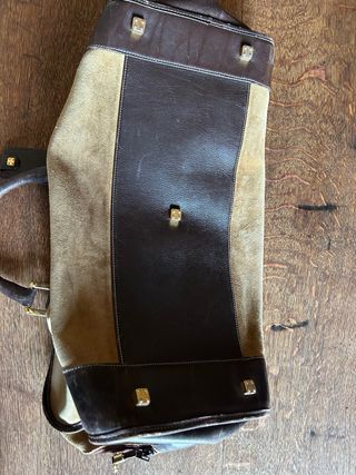 Bolso Loewe Amazona Boston Ante Beige/Marrón