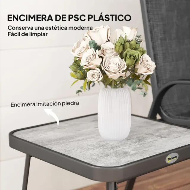 Conjunto Muebles Jardín 2 Sillas y Mesa