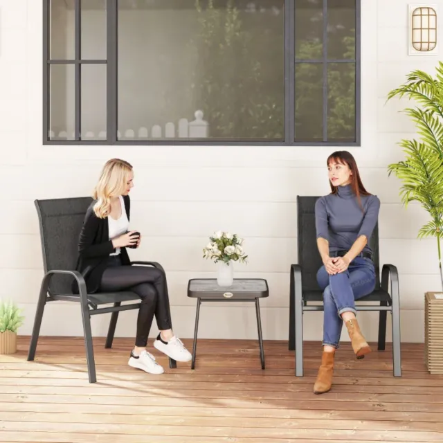 Conjunto Muebles Jardín 2 Sillas y Mesa