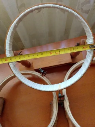 Lore de bastidores de bordado de madera