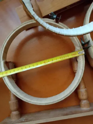 Lore de bastidores de bordado de madera