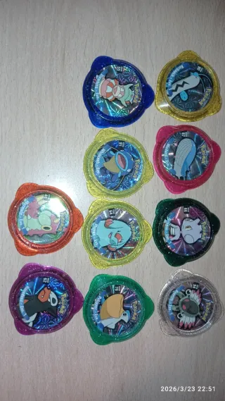 21 Pokémon KRAKS Colección tazos