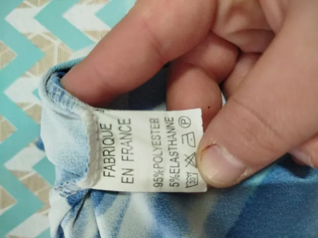 Vestido tirantes flores azules volantes S/M